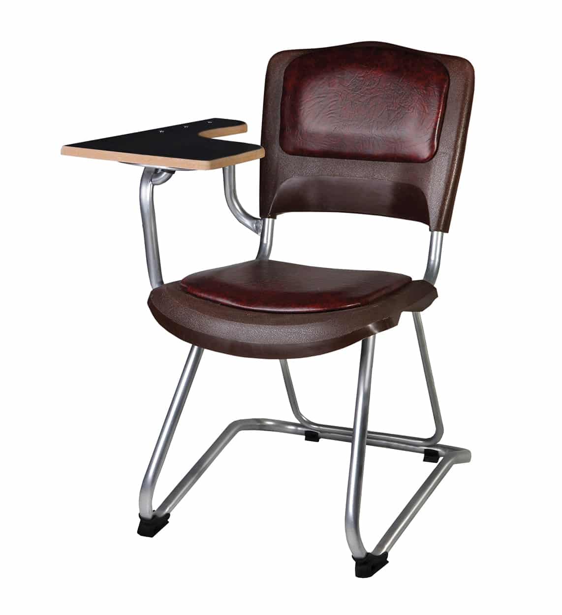 صندلی دانشجویی شیدکو بدون سبد و قلاب رنگ چرم قهوه ای