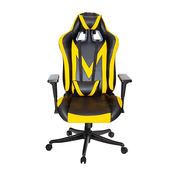 صندلی گیمینگ حرفه‌ای بامو مدل G2022 مشکی زرد