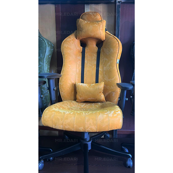 صندلی گیمینگ بامو مدل G2021 چریکی زرد
